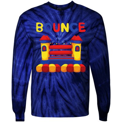 Bouncing House Funny Bounce Castle Birthday Fun Party Gift Tie-Dye Long Sleeve Shirt