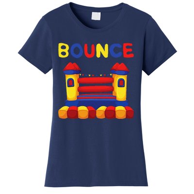 Bouncing House Funny Bounce Castle Birthday Fun Party Gift Women's T-Shirt