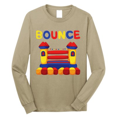 Bouncing House Funny Bounce Castle Birthday Fun Party Gift Long Sleeve Shirt