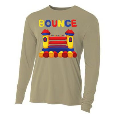 Bouncing House Funny Bounce Castle Birthday Fun Party Gift Cooling Performance Long Sleeve Crew