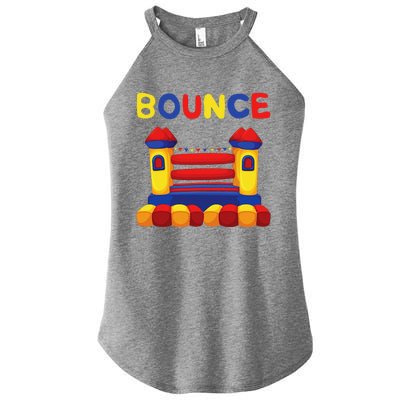 Bouncing House Funny Bounce Castle Birthday Fun Party Gift Women's Perfect Tri Rocker Tank