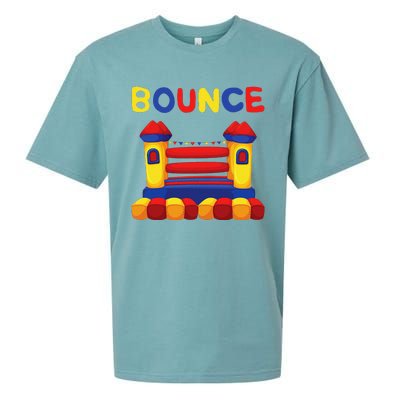 Bouncing House Funny Bounce Castle Birthday Fun Party Gift Sueded Cloud Jersey T-Shirt