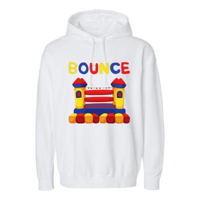 Bouncing House Funny Bounce Castle Birthday Fun Party Gift Garment-Dyed Fleece Hoodie