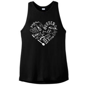 Baking Hear For Baker Pastry Chef Or Cook Ladies PosiCharge Tri-Blend Wicking Tank