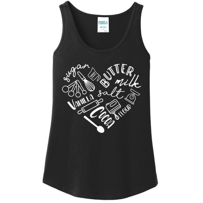 Baking Hear For Baker Pastry Chef Or Cook Ladies Essential Tank