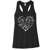 Baking Hear For Baker Pastry Chef Or Cook Women's Racerback Tank