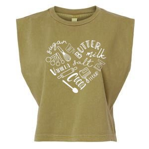 Baking Hear For Baker Pastry Chef Or Cook Garment-Dyed Women's Muscle Tee