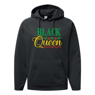 Black History For Women Educated Strong Black Queen Performance Fleece Hoodie