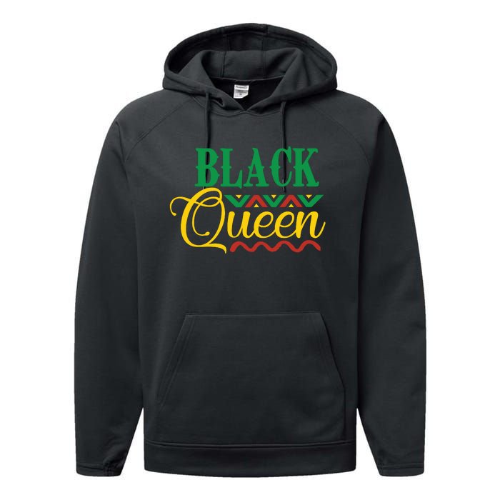 Black History For Women Educated Strong Black Queen Performance Fleece Hoodie