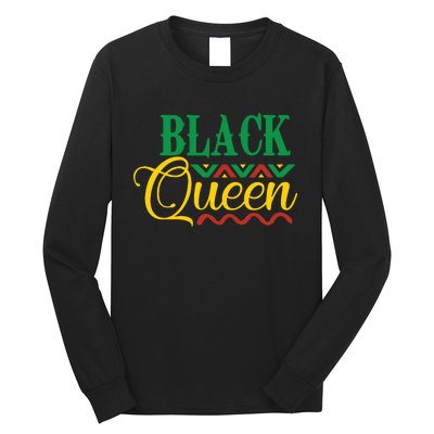 Black History For Women Educated Strong Black Queen Long Sleeve Shirt