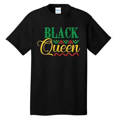 Black History For Women Educated Strong Black Queen Tall T-Shirt