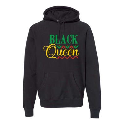 Black History For Women Educated Strong Black Queen Premium Hoodie