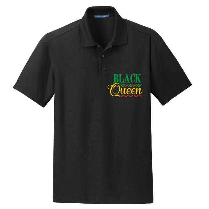 Black History For Women Educated Strong Black Queen Dry Zone Grid Polo