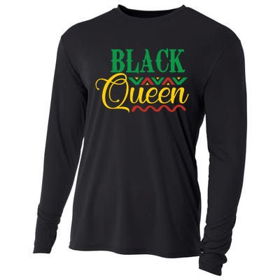 Black History For Women Educated Strong Black Queen Cooling Performance Long Sleeve Crew