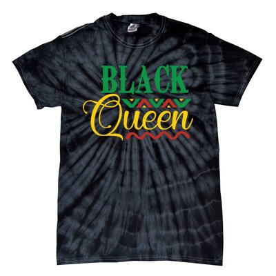 Black History For Women Educated Strong Black Queen Tie-Dye T-Shirt