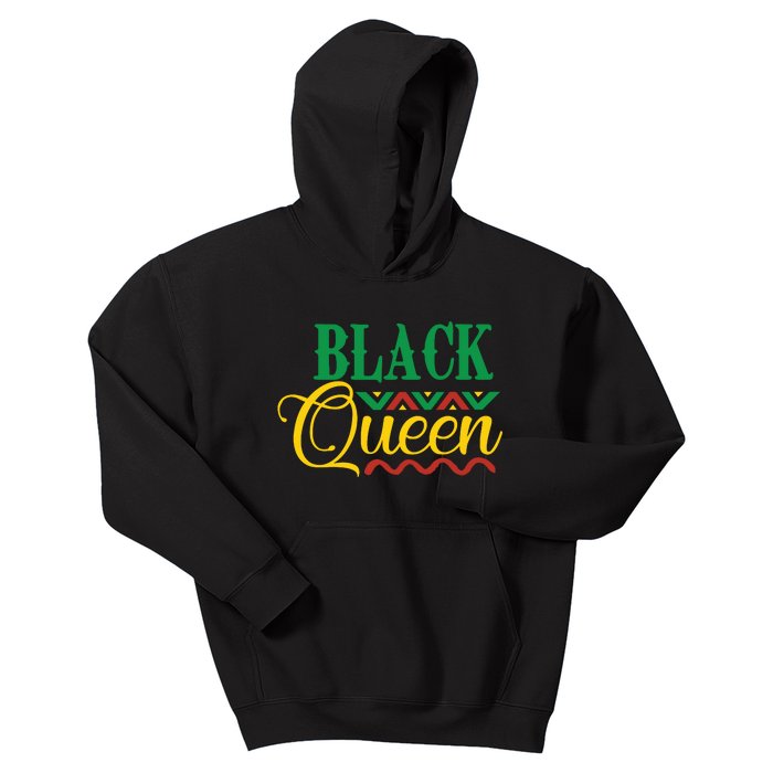 Black History For Women Educated Strong Black Queen Kids Hoodie