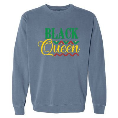 Black History For Women Educated Strong Black Queen Garment-Dyed Sweatshirt