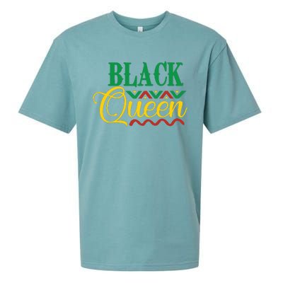 Black History For Women Educated Strong Black Queen Sueded Cloud Jersey T-Shirt