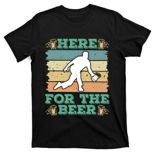 Bowler Here For The Beer Bowling Player Beer Fan Bowling Great Gift T-Shirt