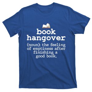 Book Hangover Funny Definition Bookworm Nerd Reading Lover Cool Gift T-Shirt