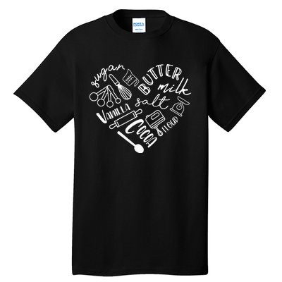 Baking Hear For Baker Pastry Chef Or Cook Tall T-Shirt