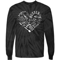 Baking Hear For Baker Pastry Chef Or Cook Tie-Dye Long Sleeve Shirt