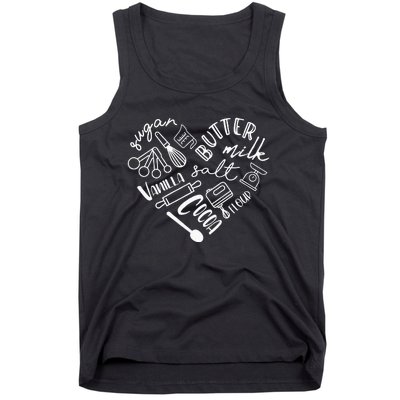 Baking Hear For Baker Pastry Chef Or Cook Tank Top