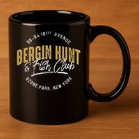 Bergin Hunt & Fish Club 11oz C Handle Ceramic Mug