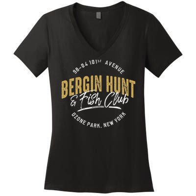 Bergin Hunt & Fish Club Women's V-Neck T-Shirt