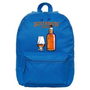 Bourbon Helps Funny Alcohol Ing Cute Gift 16 in Basic Backpack