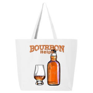 Bourbon Helps Funny Alcohol Ing Cute Gift 25L Jumbo Tote