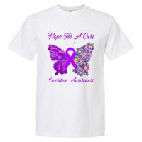 Butterfly Hope For A Cure Ribbon Opioid Overdose Awareness Garment-Dyed Heavyweight T-Shirt