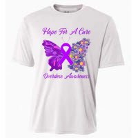 Butterfly Hope For A Cure Ribbon Opioid Overdose Awareness Cooling Performance Crew T-Shirt