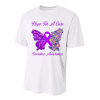 Butterfly Hope For A Cure Ribbon Opioid Overdose Awareness Performance Sprint T-Shirt