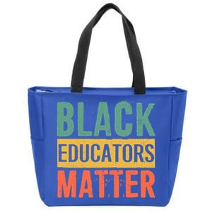 Black History Funny Gift Black Pride Black Educators Matter Gift Zip Tote Bag