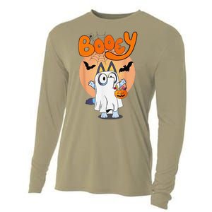 Booey Halloween Funny Spooky Season Cooling Performance Long Sleeve Crew