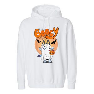 Booey Halloween Funny Spooky Season Garment-Dyed Fleece Hoodie