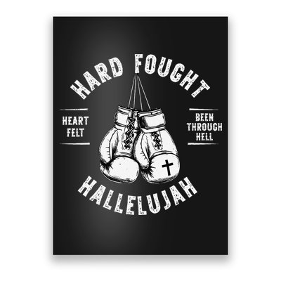 Brandon Hard Fought Hallelujah Praise Jesus Lake Merch .Png Poster