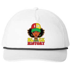 Black History For Women I Am Black History Month Snapback Five-Panel Rope Hat