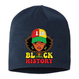 Black History For Women I Am Black History Month Sustainable Beanie