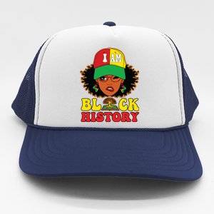 Black History For Women I Am Black History Month Trucker Hat