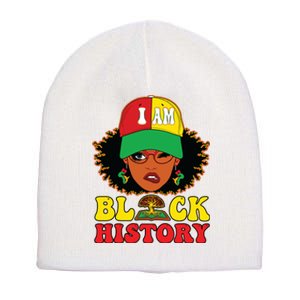 Black History For Women I Am Black History Month Short Acrylic Beanie