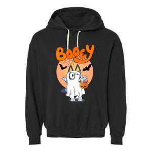 Booey Halloween Funny Spooky Season Garment-Dyed Fleece Hoodie