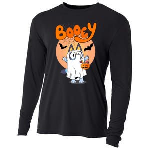 Booey Halloween Funny Spooky Season Cooling Performance Long Sleeve Crew