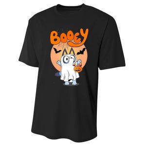 Booey Halloween Funny Spooky Season Performance Sprint T-Shirt