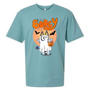 Booey Halloween Funny Spooky Season Sueded Cloud Jersey T-Shirt