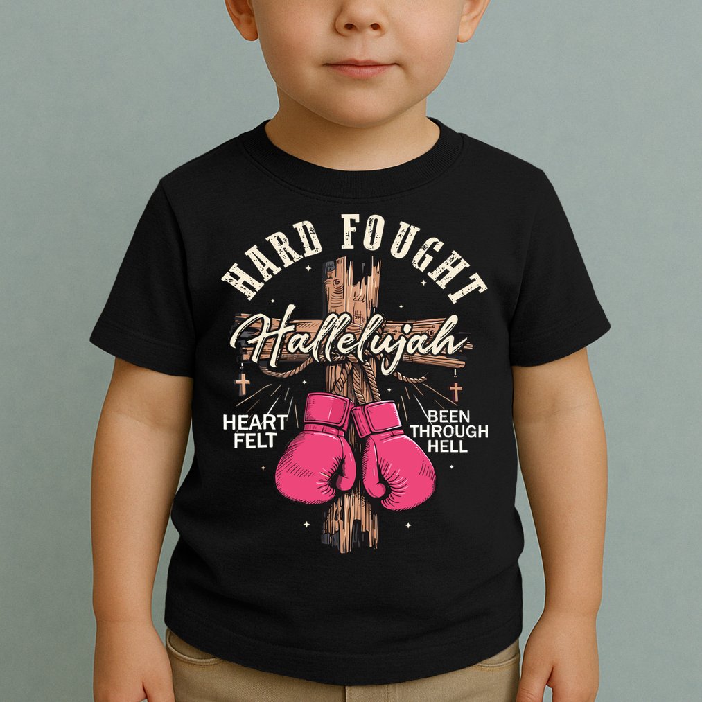 Brandon Hard Fought Hallelujah Praise Jesus Toddler T-Shirt