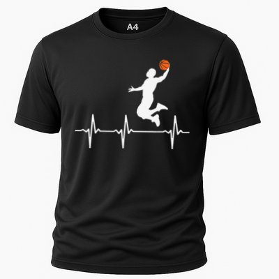 Basketball Heartbeat funny mother's day Performance Shirt