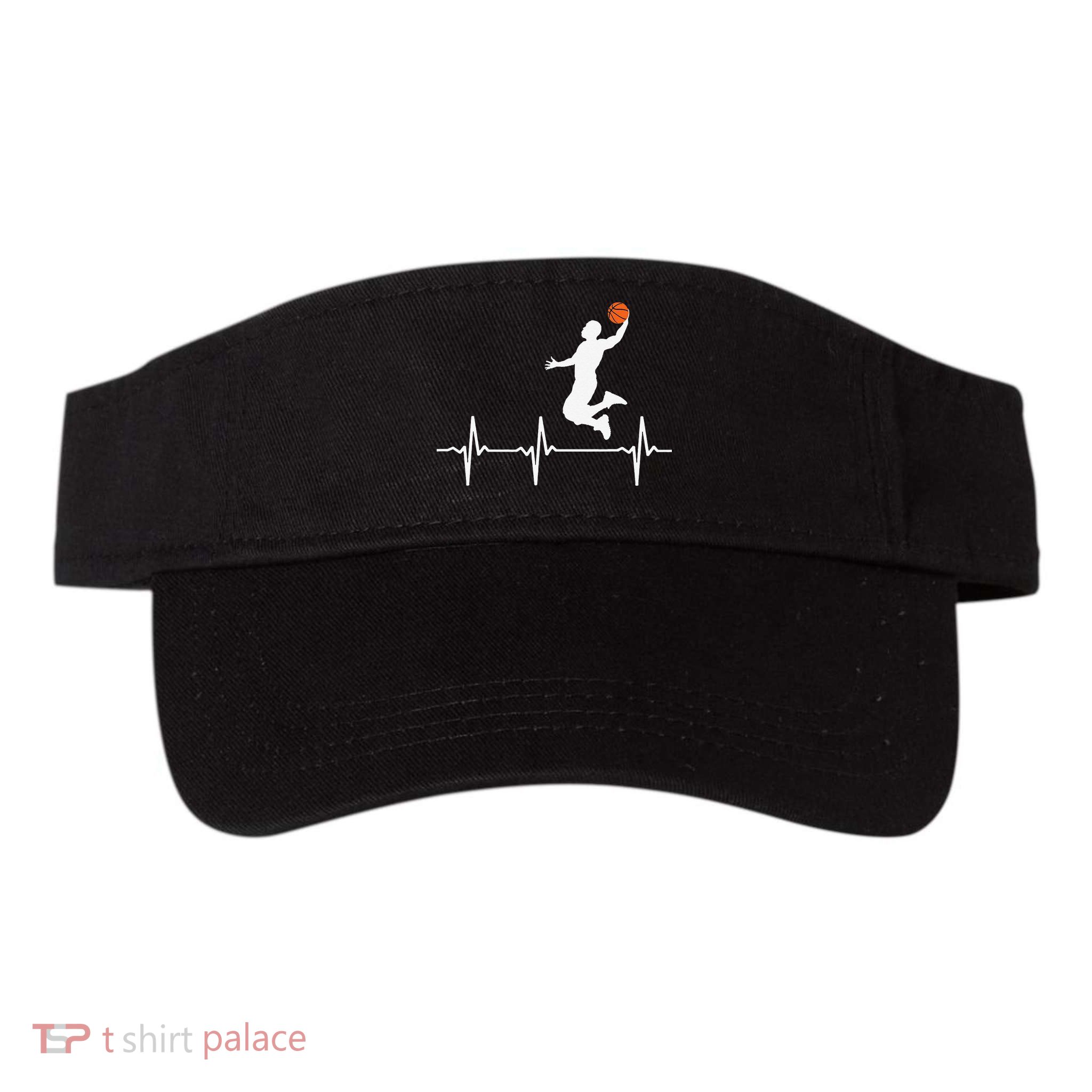 Basketball Heartbeat funny mother's day Visor
