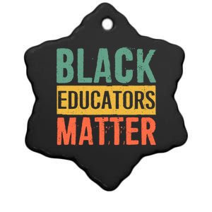 Black History Funny Gift Black Pride Black Educators Matter Gift Ceramic Star Ornament